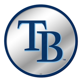 Tampa Bay Rays: Logo - Modern Disc Mirrored Wall Sign, AGS-MBTBAY-235-02A Tampa Bay Rays: Logo - Modern Disc Mirrored Wall Sign, AGS-MBTBAY-235-02A
