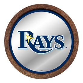 Tampa Bay Rays: "Faux" Barrel Top Mirrored Wall Sign, AGS-MBTBAY-245-01A Tampa Bay Rays: "Faux" Barrel Top Mirrored Wall Sign, AGS-MBTBAY-245-01A