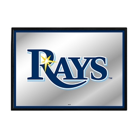 Tampa Bay Rays: Framed Mirrored Wall Sign, AGS-MBTBAY-265-01A Tampa Bay Rays: Framed Mirrored Wall Sign, AGS-MBTBAY-265-01A
