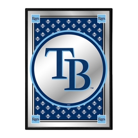 Tampa Bay Rays: Vertical Team Spirit - Framed Mirrored Wall Sign, MBTBAY-275-02