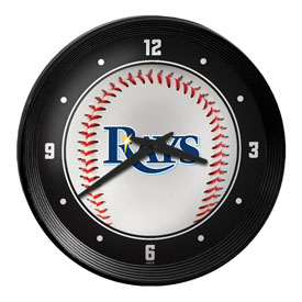 Tampa Bay Rays: Baseball - Ribbed Frame Wall Clock, MBTBAY-530-31