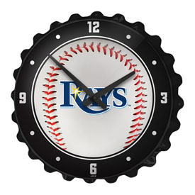 Tampa Bay Rays: Baseball - Bottle Cap Wall Clock, MBTBAY-540-31