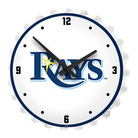 Tampa Bay Rays: Bottle Cap Lighted Wall Clock, MBTBAY-545-01