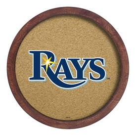 Tampa Bay Rays: "Faux" Barrel Framed Cork Board, AGS-MBTBAY-632-01A Tampa Bay Rays: "Faux" Barrel Framed Cork Board, AGS-MBTBAY-632-01A