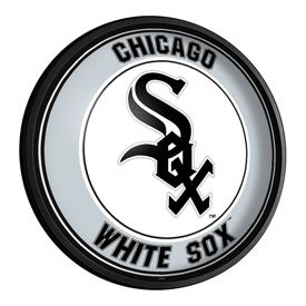 Chicago White Sox: Round Slimline Lighted Wall Sign, MBWSOX-130-01
