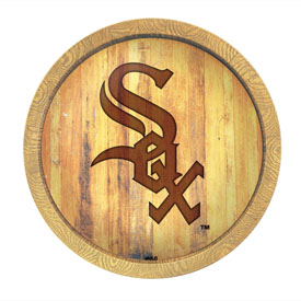 Chicago White Sox: Branded "Faux" Barrel Top Sign, FNB-MBWSOX-240-02 Chicago White Sox: Branded "Faux" Barrel Top Sign, FNB-MBWSOX-240-02