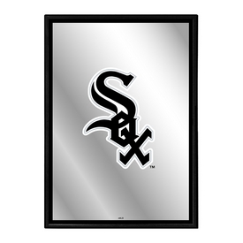 Chicago White Sox: Vertical Framed Mirrored Wall Sign, AGS-MBWSOX-275-01A Chicago White Sox: Vertical Framed Mirrored Wall Sign, AGS-MBWSOX-275-01A