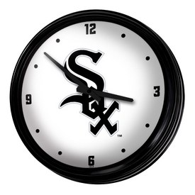 Chicago White Sox: Retro Lighted Wall Clock, MBWSOX-550-01
