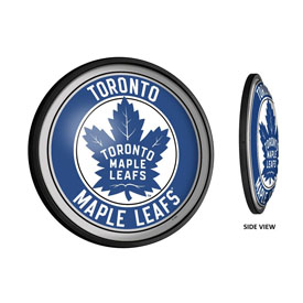 Toronto Maple Leaf: Round Slimline Illuminated Wall Sign, NHTOML-130-01
