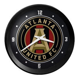 Atlanta United: Ribbed Frame Wall Clock, MSATLU-530-01