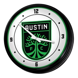 Austin F.C.: Retro Lighted Wall Clock, FNB-MSAUST-550-01A Austin F.C.: Retro Lighted Wall Clock, FNB-MSAUST-550-01A