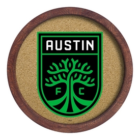Austin F.C.: "Faux" Barrel Framed Cork Board, MSAUST-632-01