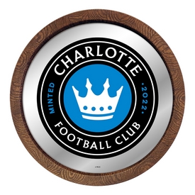 Charlotte FC: Barrel Top Framed Mirror Mirrored Wall Sign, MSCHAR-245-01