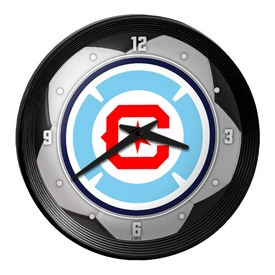 Chicago Fire: Soccer Ball - Ribbed Frame Wall Clock, MSCHIF-530-51