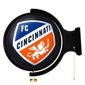 FC Cincinnati: Original Round Rotating Lighted Wall Sign, MSCINC-115-01