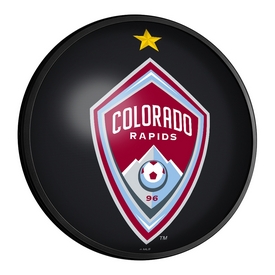 Colorado Rapids: Round Slimline Lighted Wall Sign, MSCOLO-130-01