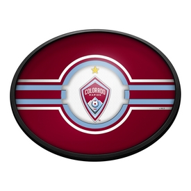 Colorado Rapids: Oval Slimline Lighted Wall Sign, FNB-MSCOLO-140-01A