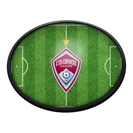 Colorado Rapids: Pitch - Oval Slimline Lighted Wall Sign, MSCOLO-140-03