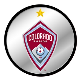 Colorado Rapids: Modern Disc Mirrored Wall Sign, MSCOLO-235-01