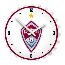 Colorado Rapids: Bottle Cap Lighted Wall Clock, MSCOLO-545-01