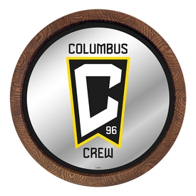 Columbus Crew: Barrel Top Framed Mirror Mirrored Wall Sign, FNB-MSCOLU-245-01A Columbus Crew: Barrel Top Framed Mirror Mirrored Wall Sign, FNB-MSCOLU-245-01A