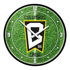 Columbus Crew: Pitch - Modern Disc Wall Clock, MSCOLU-510-02