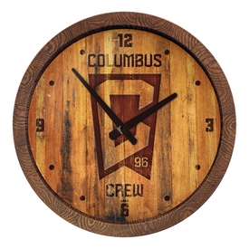Columbus Crew: Branded "Faux" Barrel Top Clock, MSCOLU-560-02