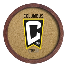 Columbus Crew: "Faux" Barrel Framed Cork Board, MSCOLU-632-01