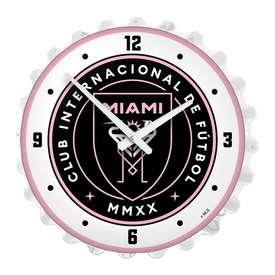 Inter Miami CF: Bottle Cap Lighted Wall Clock, MSMIAM-545-01