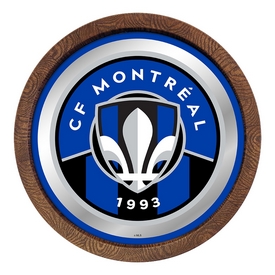 CF Montreal: Barrel Top Framed Mirror Mirrored Wall Sign, FNB-MSMONT-245-01A CF Montreal: Barrel Top Framed Mirror Mirrored Wall Sign, FNB-MSMONT-245-01A