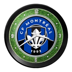CF MontrÃƒÂ©al: Pitch - Ribbed Frame Wall Clock, MSMONT-530-02