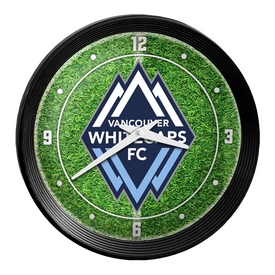 Vancouver Whitecaps FC: Pitch - Ribbed Frame Wall Clock, MSVANC-530-02