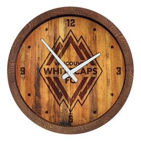 Vancouver Whitecaps FC: Branded "Faux" Barrel Top Clock, MSVANC-560-02