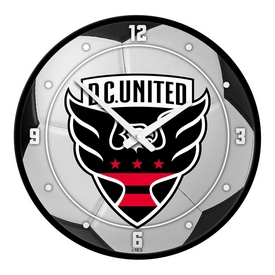 D.C. United: Soccer Ball - Modern Disc Wall Clock, MSWASH-510-51