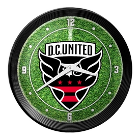D.C. United: Pitch - Ribbed Frame Wall Clock, MSWASH-530-02