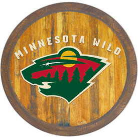Minnesota Wild: "Faux" Barrel Top Sign, NHMINN-240-01