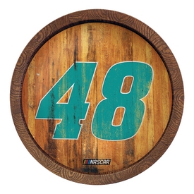 Alex Bowman: Weathered "Faux" Barrel Top Sign, NAAB48-240-03