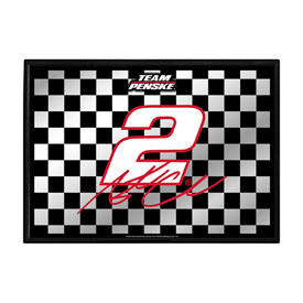 Austin Cindric: Checkered Flag - Framed Mirrored Wall Sign, NAAC02-265-02