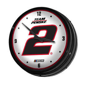 Austin Cindric: Retro Lighted Wall Clock, NAAC02-550-01