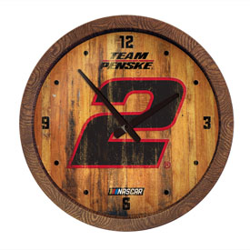 Austin Cindric: Weathered "Faux" Barrel Top Wall Clock, NAAC02-560-03