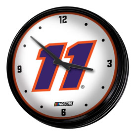 Denny Hamlin: Retro Lighted Wall Clock, NADH11-550-01