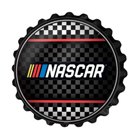 NASCAR: Checkered Flag - Bottle Cap Wall Sign, NASCAR-210-01