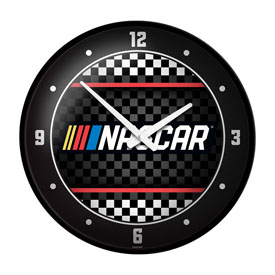 NASCAR: Checkered Flag - Modern Disc Wall Clock, NASCAR-510-01
