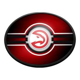 Atlanta Hawks: Oval Slimline Lighted Wall Sign, NBAHAW-140-01