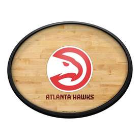 Atlanta Hawks: Hardwood - Oval Slimline Lighted Wall Sign, NBAHAW-140-21