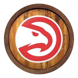 Atlanta Hawks: "Faux" Barrel Top Sign, FNB-NBAHAW-240-01 Atlanta Hawks: "Faux" Barrel Top Sign, FNB-NBAHAW-240-01