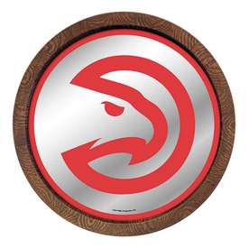 Atlanta Hawks: "Faux" Barrel Top Mirrored Wall Sign, FNB-NBAHAW-245-01A Atlanta Hawks: "Faux" Barrel Top Mirrored Wall Sign, FNB-NBAHAW-245-01A