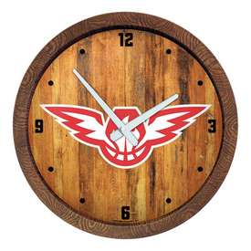 Atlanta Hawks: Logo - "Faux" Barrel Top Clock, FNB-NBAHAW-560-04 Atlanta Hawks: Logo - "Faux" Barrel Top Clock, FNB-NBAHAW-560-04