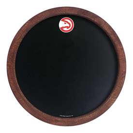Atlanta Hawks: "Faux" Barrel Framed Chalkboard, NBAHAW-630-01