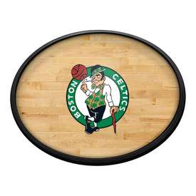 Boston Celtics: Hardwood - Oval Slimline Lighted Wall Sign, NBBCEL-140-21
